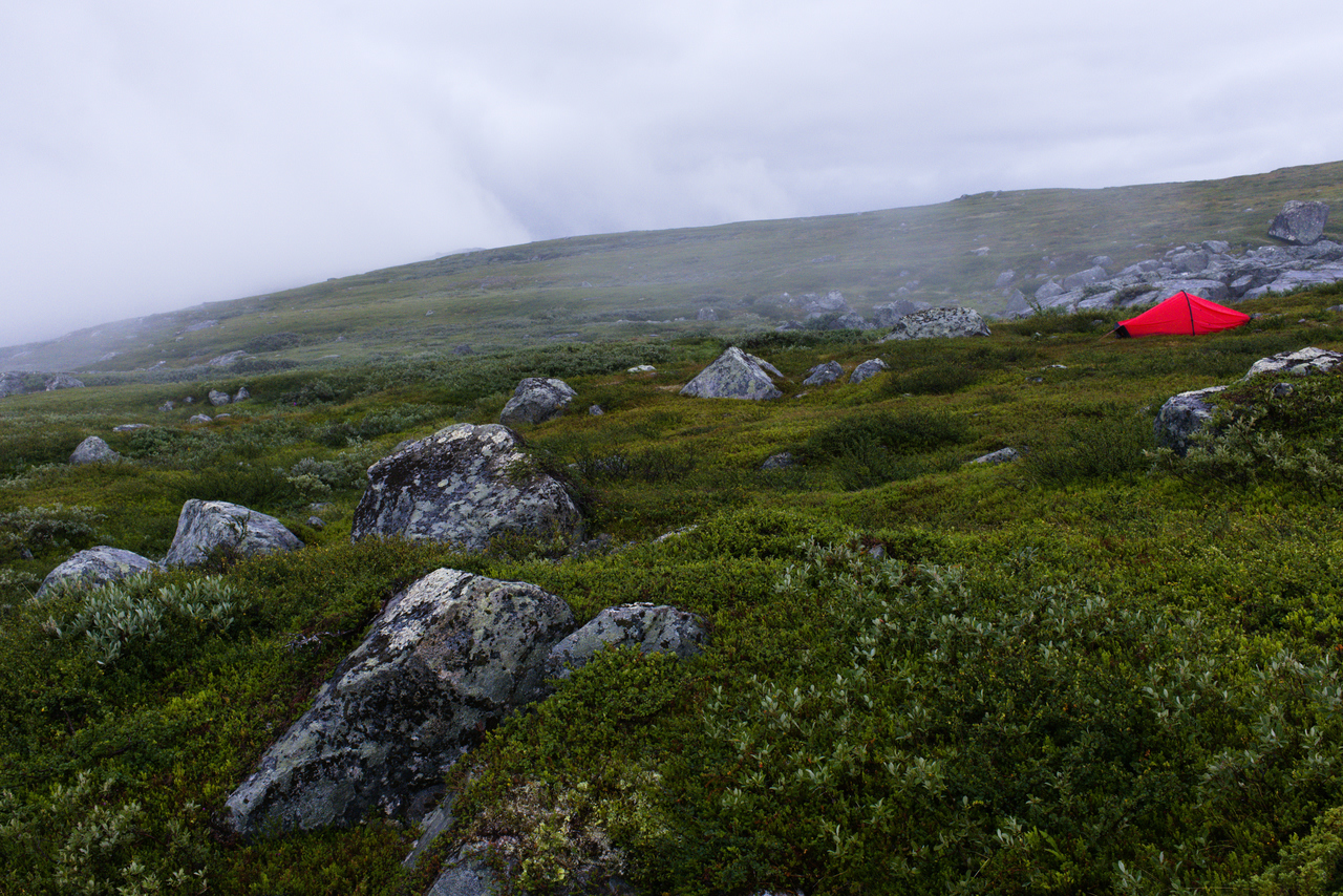 Tältplats vid Njavvejågåsj